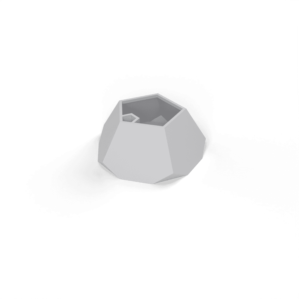 dodecahedron planter plain