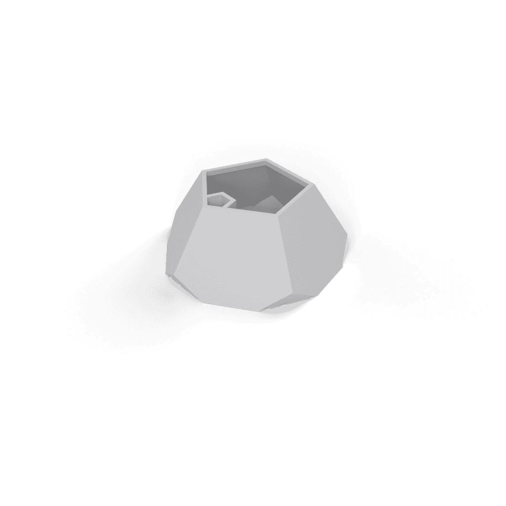 dodecahedron planter rock pattern